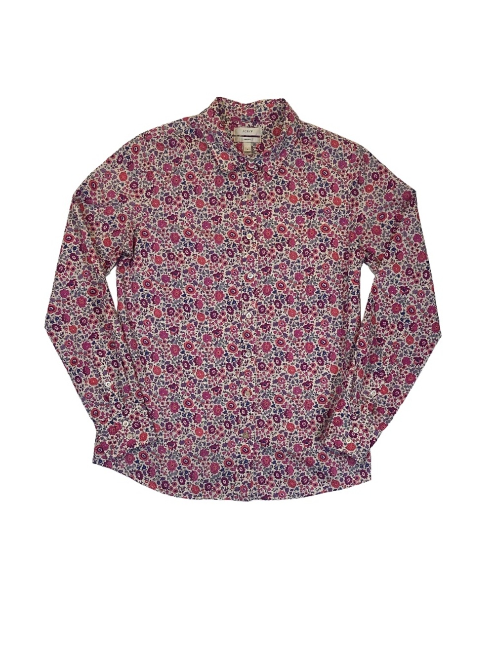 J.Crew The Perfect Shirt Floral Button Down Size 8 Liberty Style Fall 2012